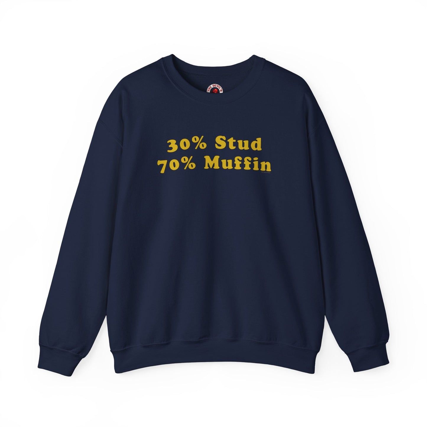 30% Stud 70% Muffin Crewneck Sweatshirt The Devil's Pickle