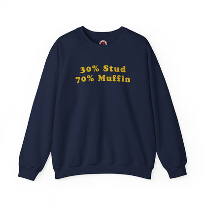 30% Stud 70% Muffin Crewneck Sweatshirt The Devil's Pickle