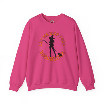 Let Me Ride Your Broomstick Crewneck Sweatshirt The Devil's Pickle