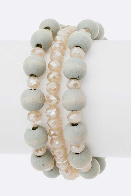 Mix Bead Stretch Bracelets Set Shop Style & More | Fresh Looks, Everyday Deals & Free Shipping