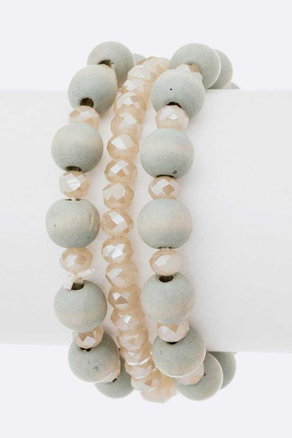 Mix Bead Stretch Bracelets Set Shop Style & More | Fresh Looks, Everyday Deals & Free Shipping