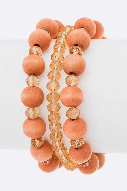 Mix Bead Stretch Bracelets Set Shop Style & More | Fresh Looks, Everyday Deals & Free Shipping