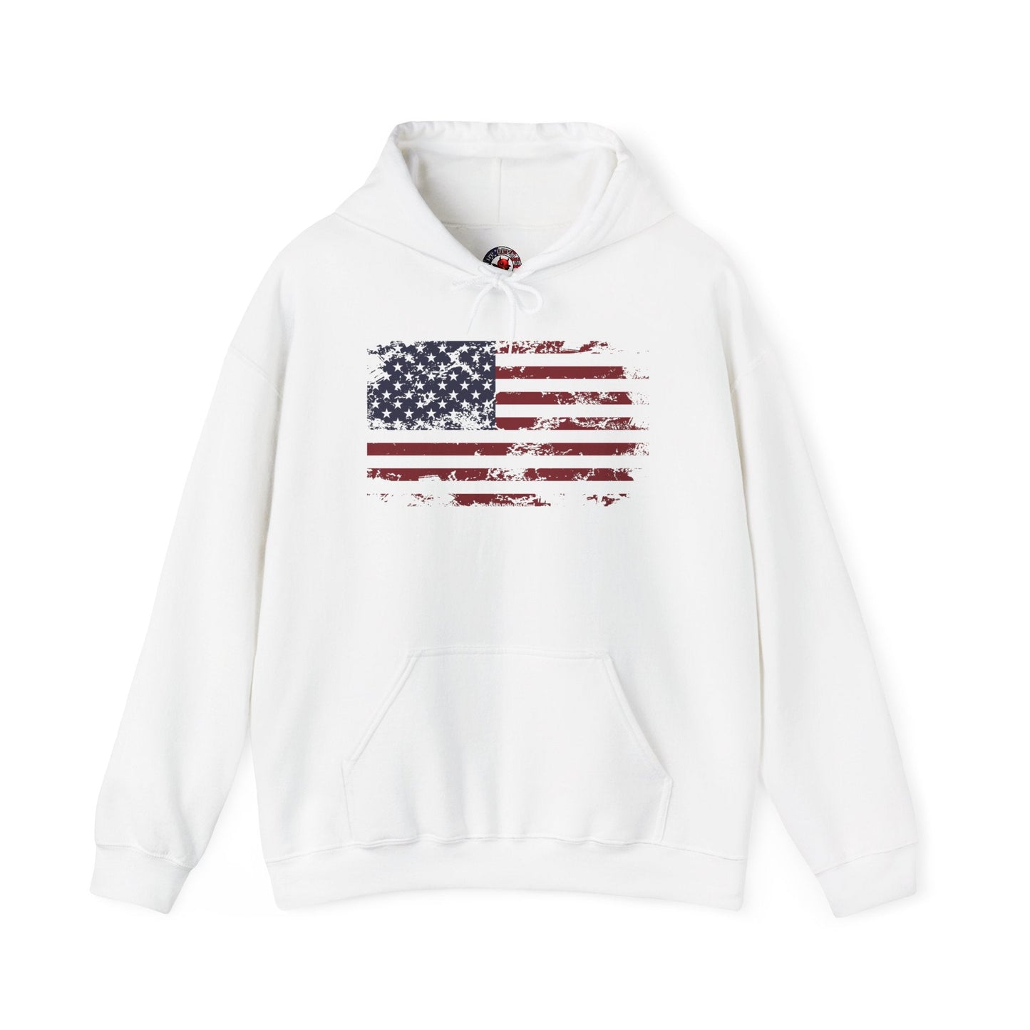 Vintage Style American Flag Hooded Sweatshirt The Devil's Pickle