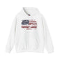 Vintage Style American Flag Hooded Sweatshirt The Devil's Pickle