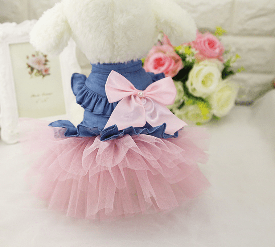 Cute Dog Dress with Mesh Design NovaCart