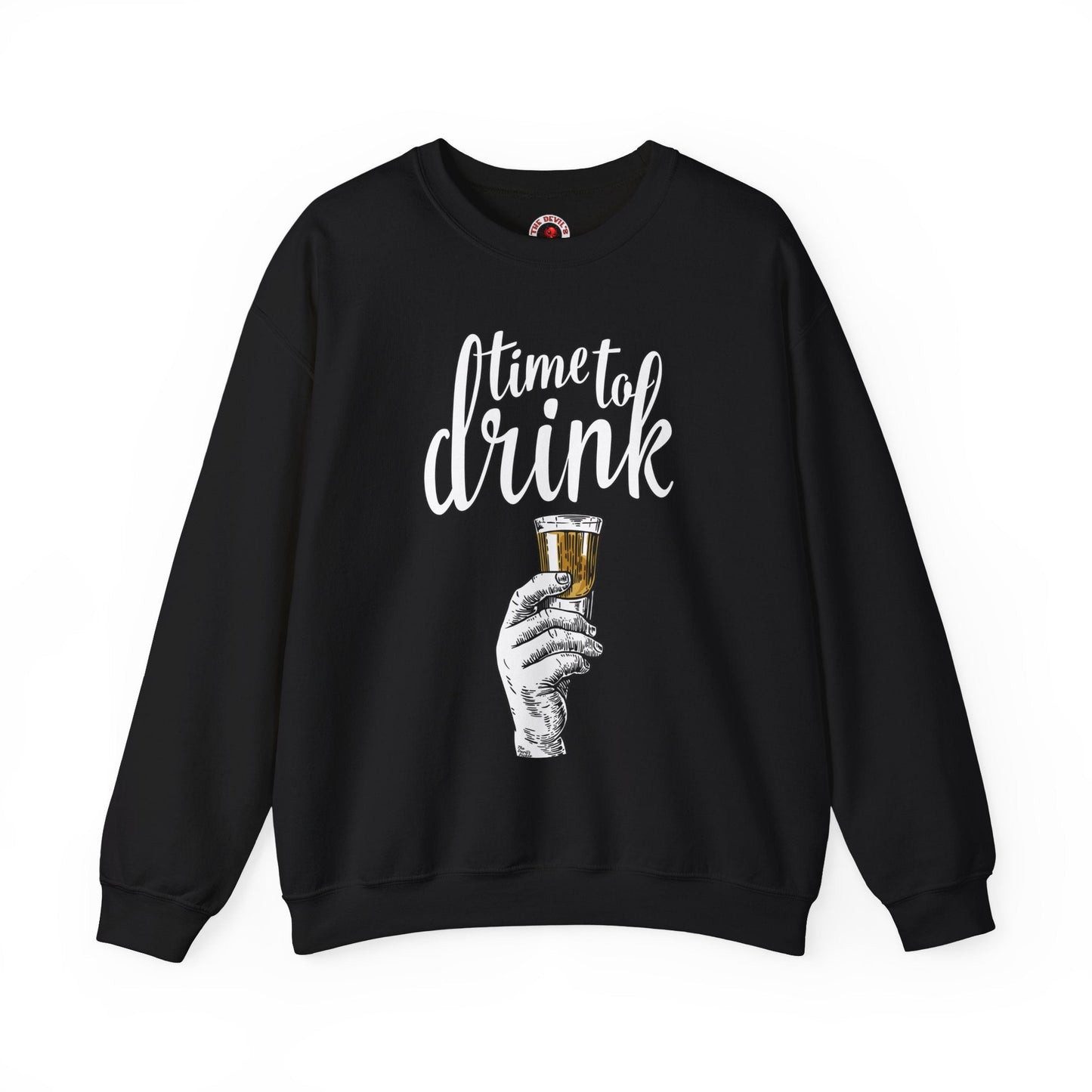 Time To Drink Crewneck Sweatshirt The Devil's Pickle