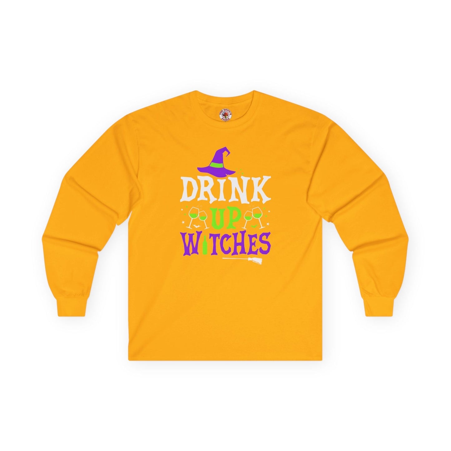 Drink Up Witches Long Sleeve Tee The Devil's Pickle