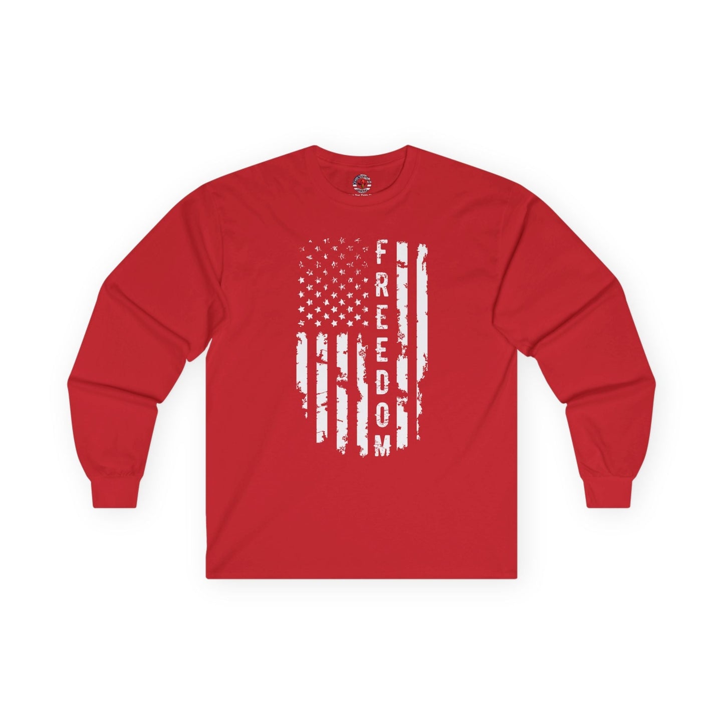 Freedom American Flag Long Sleeve Tee The Devil's Pickle