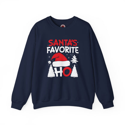 Santa's Favorite Ho Crewneck Sweatshirt The Devil's Pickle