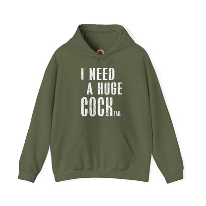 I Need A Huge Cocktail Hooded Sweatshirt The Devil's Pickle