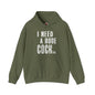 I Need A Huge Cocktail Hooded Sweatshirt The Devil's Pickle