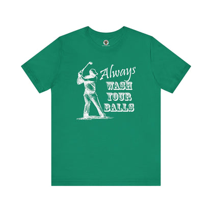 Always Wash Your Balls Golf T-shirt The Devil's Pickle