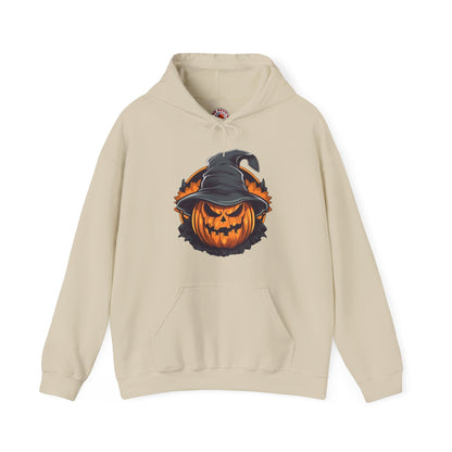 Scary Witch Pumpkin Halloween Hooded Sweatshirt The Devil's Pickle