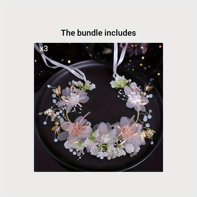 Bridal Accessories Flower Butterfly Bridal Headband Hairband Accessories Performance Headpiece NovaCart