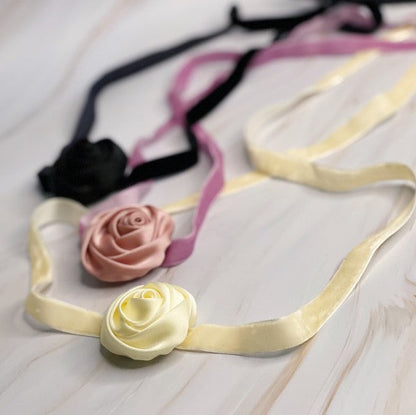 Satin Rose Velvet Sash Necklace Shop Style & More | Fresh Looks, Everyday Deals & Free Shipping