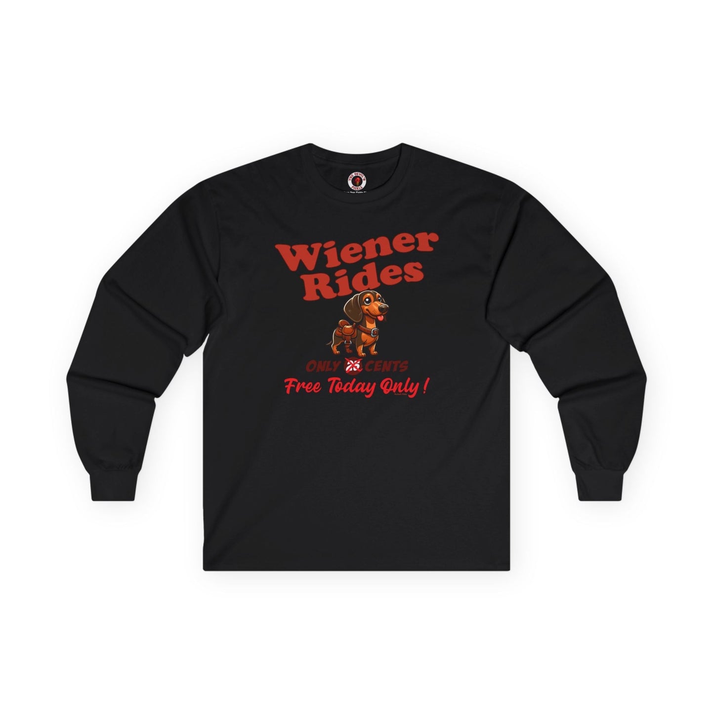 Free Wiener Rides Long Sleeve Tee The Devil's Pickle