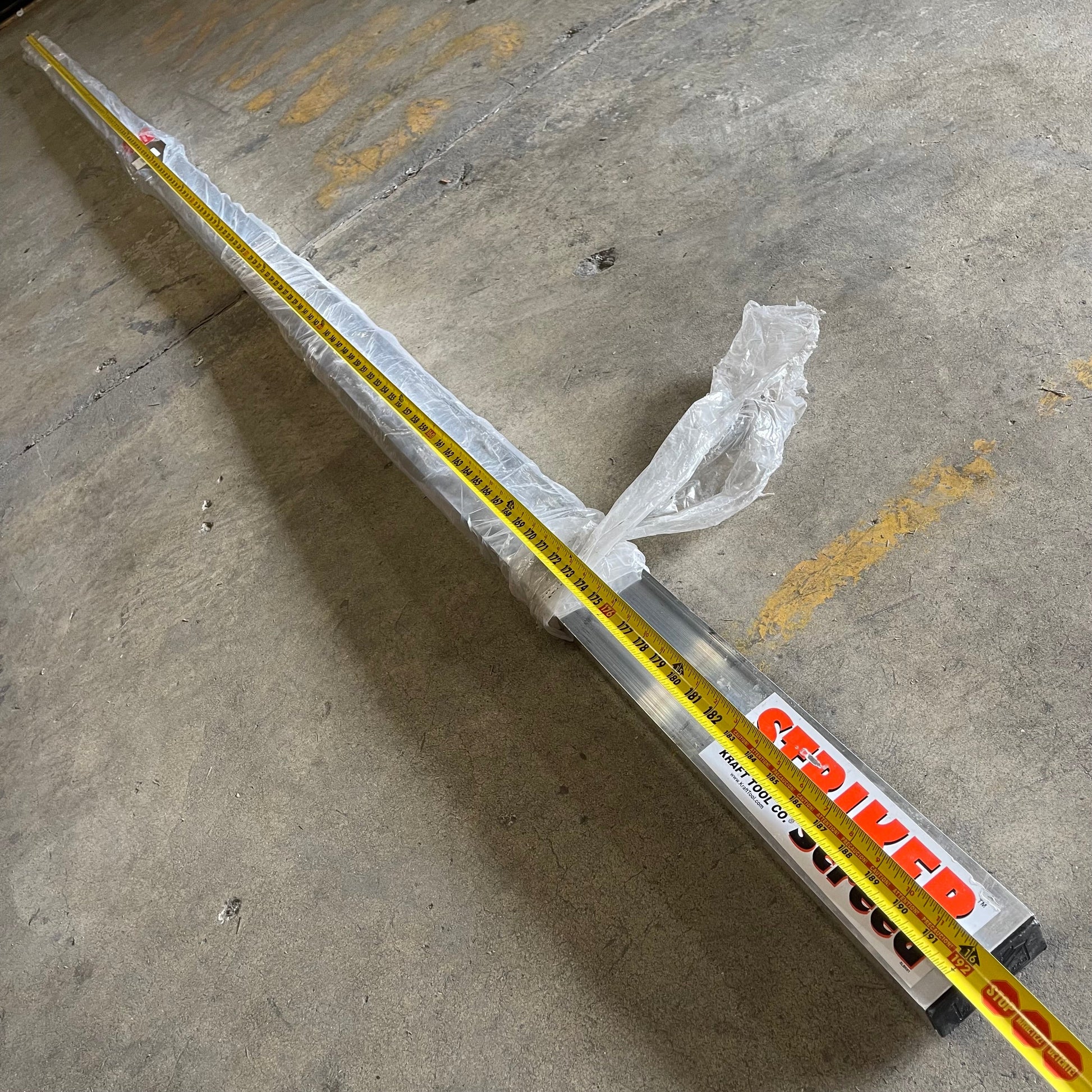 KRAFT TOOL CO. Striker Screed 192”x3-1/2”x1-1/2” ALUMINUM CC612AL PayWut