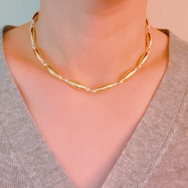 Golden Tube Bead Necklace Shop Style & More | Fresh Looks, Everyday Deals & Free Shipping