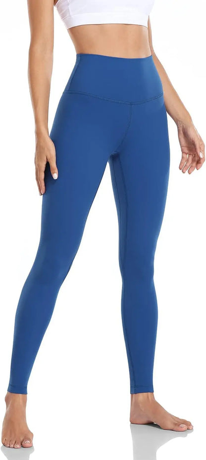 Essential Leggings 28'', High Waisted Comfortable Soft Athletic Yoga Pants Full Length