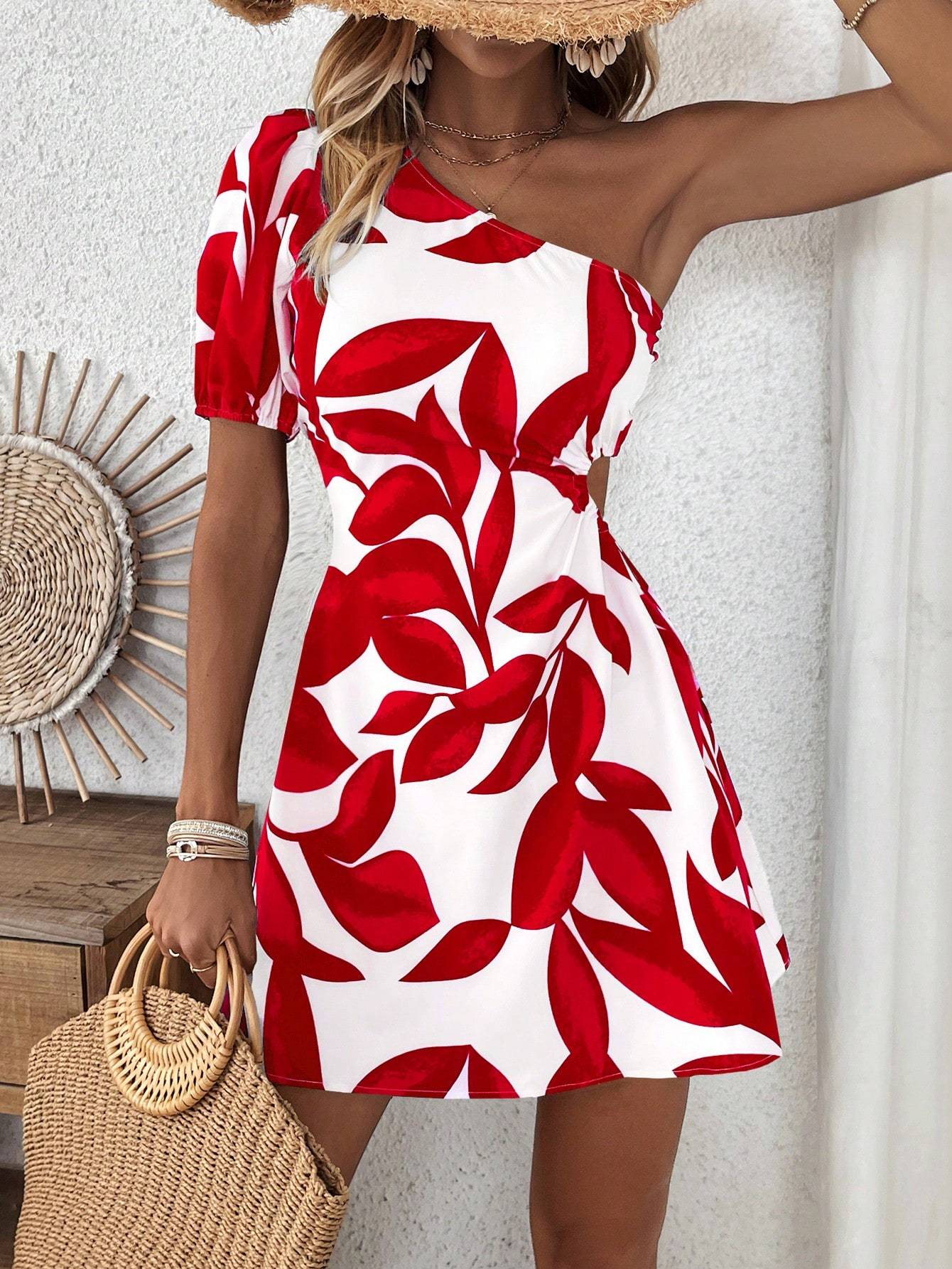 Women’s Puff Sleeve Summer Dress – Vacation & Beach Outfit FitiqueFit