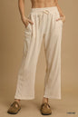 Umgee Drawstring Wide Leg Pants West2East Surf