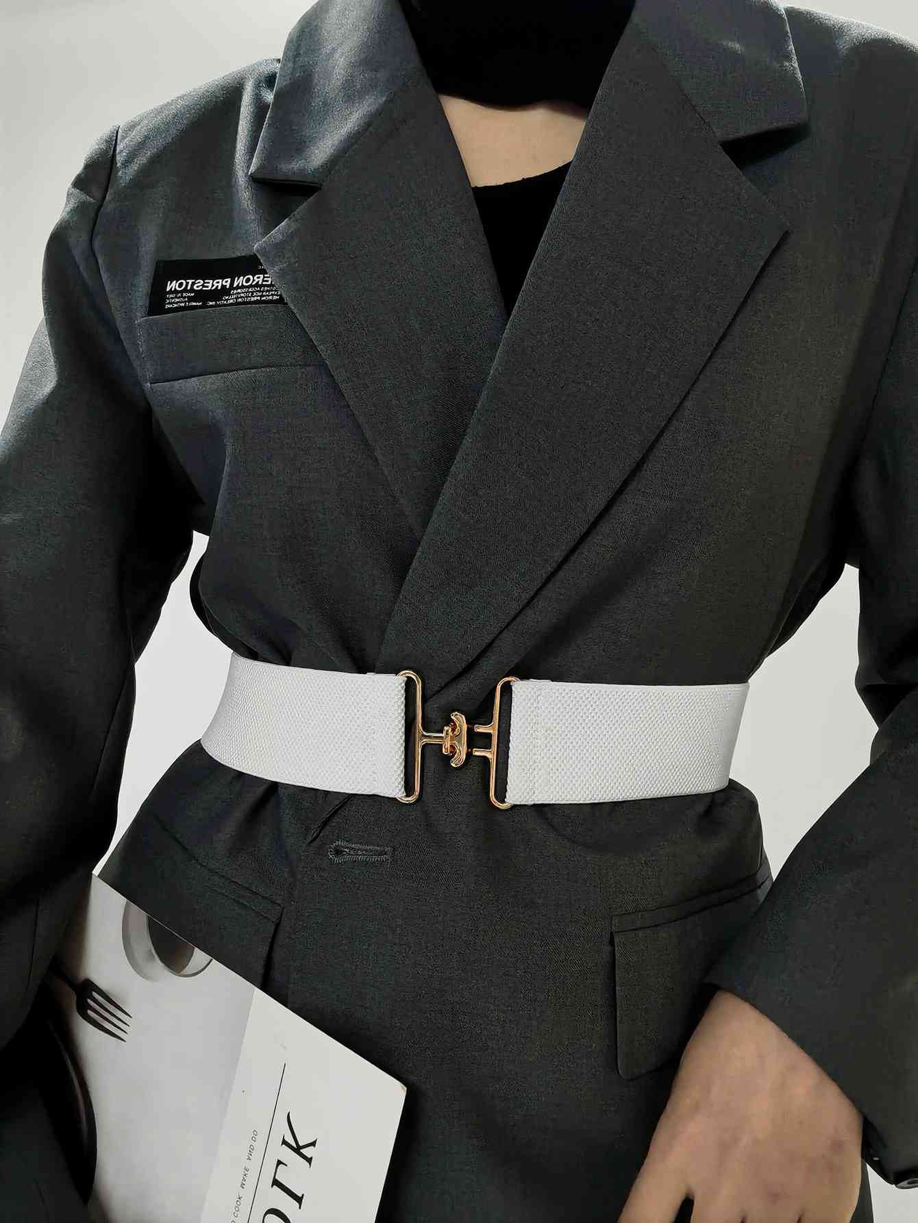 StylishFit Elastic Wide Belt – Adjustable Comfort and Chic Design See size chart under “more details” The Fashion Celestial