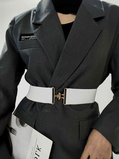 StylishFit Elastic Wide Belt – Adjustable Comfort and Chic Design See size chart under “more details” The Fashion Celestial
