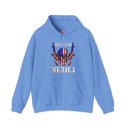 Hell Yeah Merica Hooded Sweatshirt The Devil's Pickle