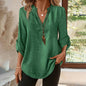 Womens Casual Summer Shirts Notch V Neck Blouses FitiqueFit