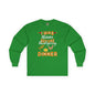 I Was Thinner Before Thanksgiving Dinner Long Sleeve Tee The Devil's Pickle