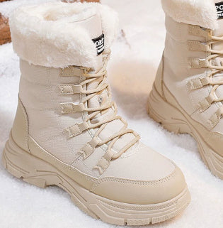 Women’s Fleece-Lined Chunky Sole Shoes – Warm Casual Winter Comfort Shoes FitiqueFit