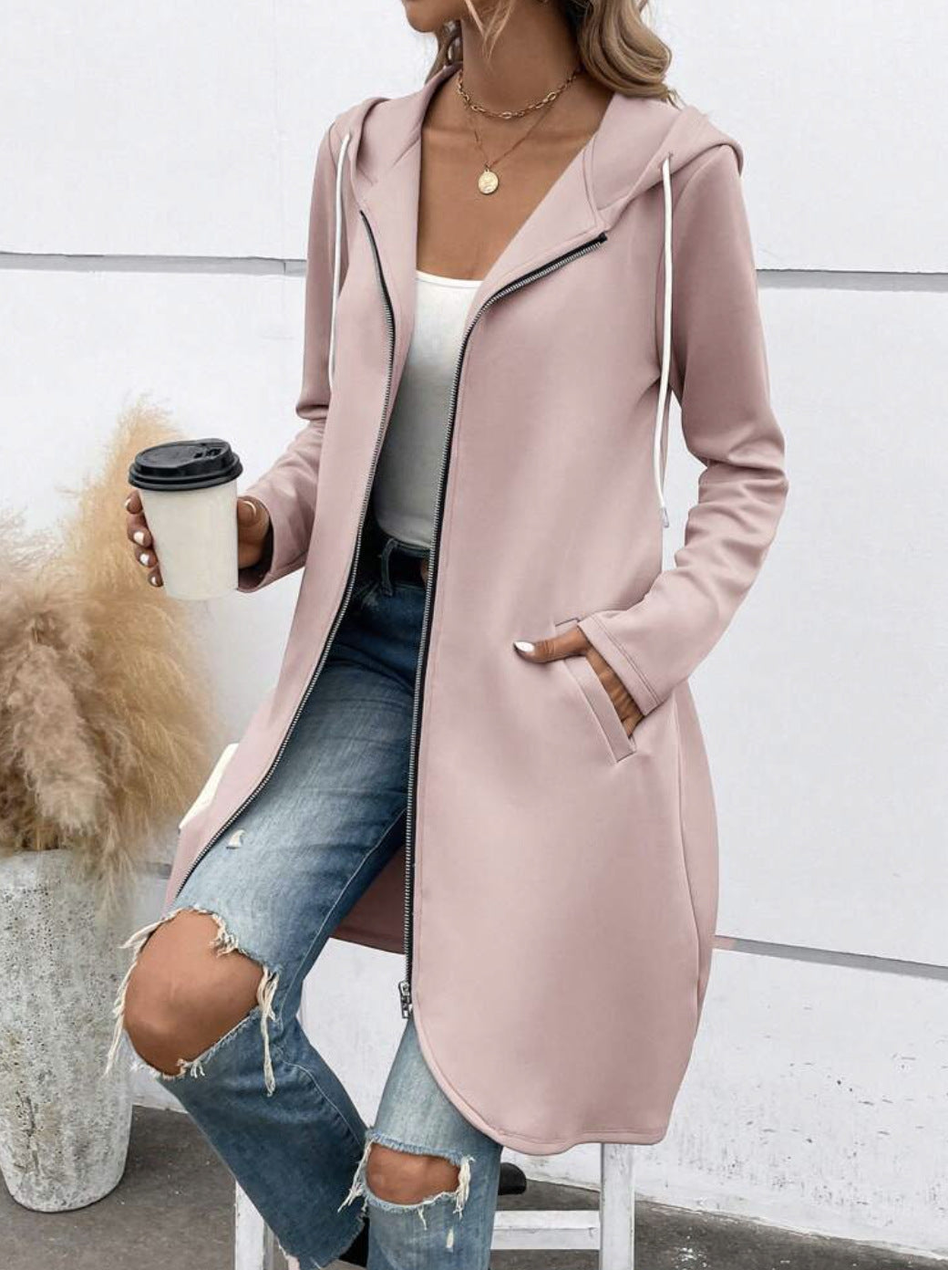 Street Zip Hooded Velvet-Lined Sweatshirt Women | Cozy Streetwear FitiqueFit