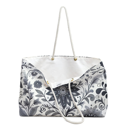 Floral Print Weekender Bag, Stylish Tote for Travel, Beach, Gym, Overnight Stay, Perfect Gift for Her Grayceful LLC