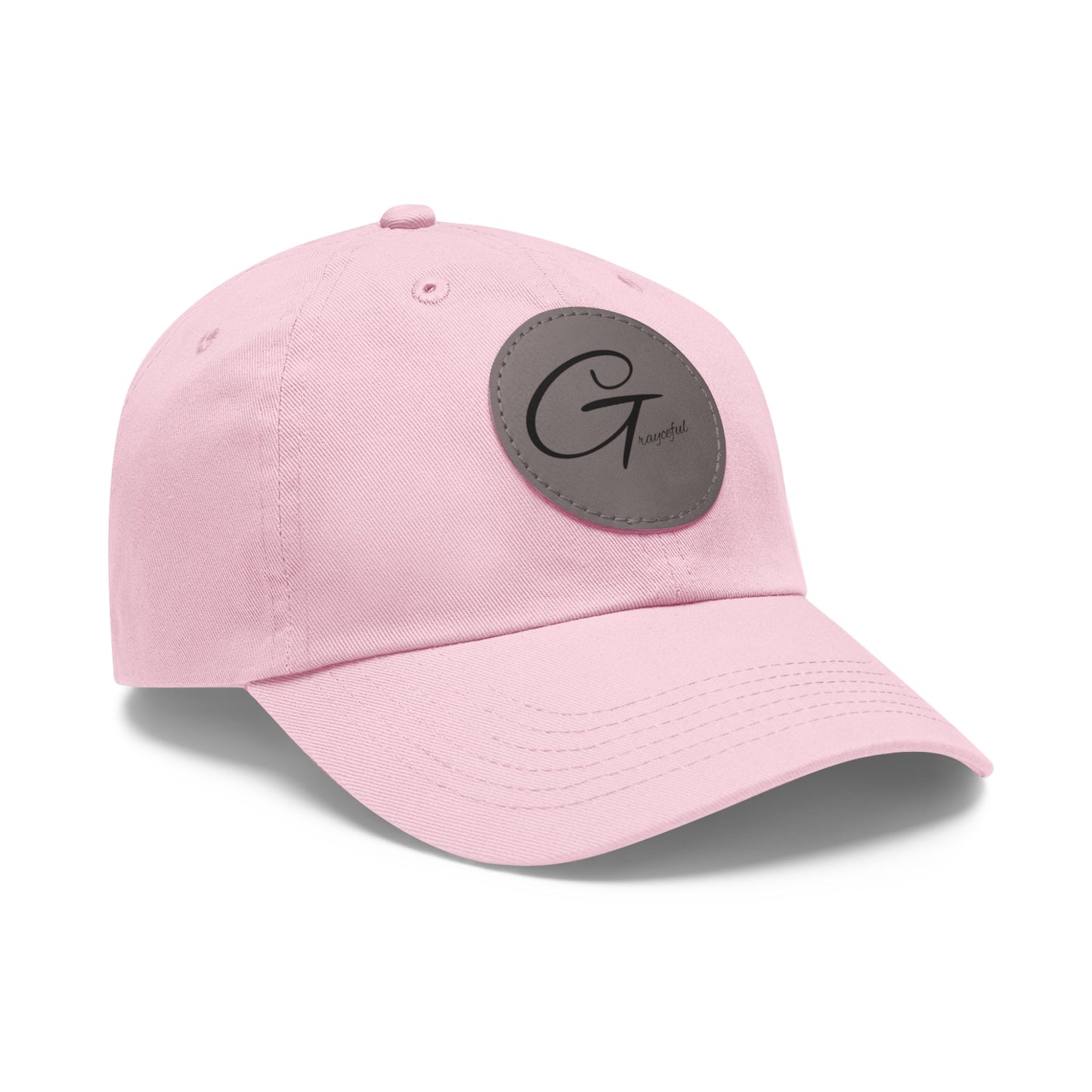 Hat with Leather Patch (Round) Grayceful LLC
