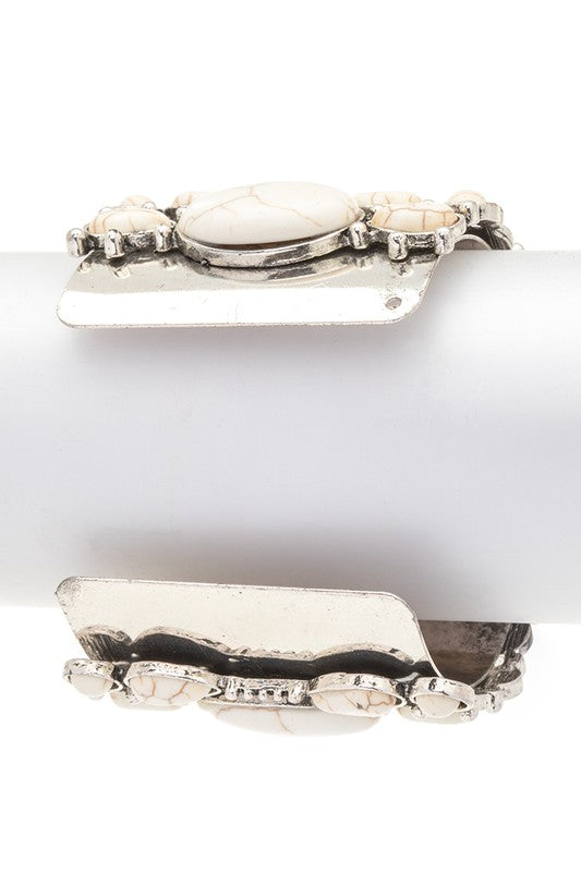 Turquoise Stone Statement Cuff Bangle Shop Style & More | Fresh Looks, Everyday Deals & Free Shipping
