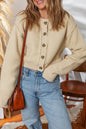 Solid Button-Up Cropped Cardigan Sweater Shop Style & More | Fresh Looks, Everyday Deals & Free Shipping