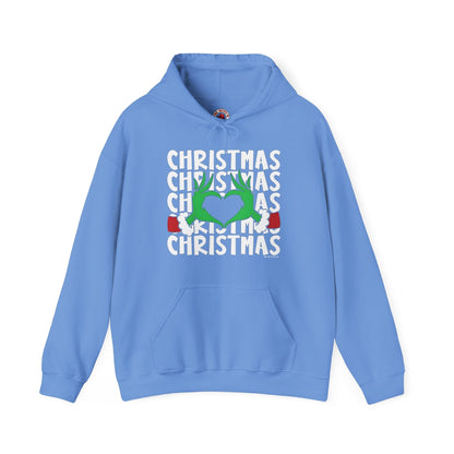 Christmas Heart Hooded Sweatshirt The Devil's Pickle
