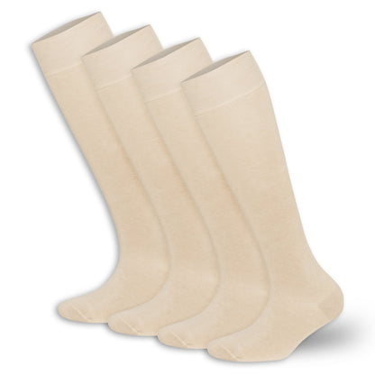 Women’s Bamboo Knee-High Socks 4-Pack – Soft & Breathable Bambooven
