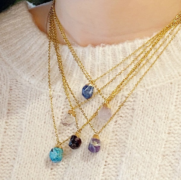 Meditation Semi-Precious Stone Pendant Necklace Shop Style & More | Fresh Looks, Everyday Deals & Free Shipping