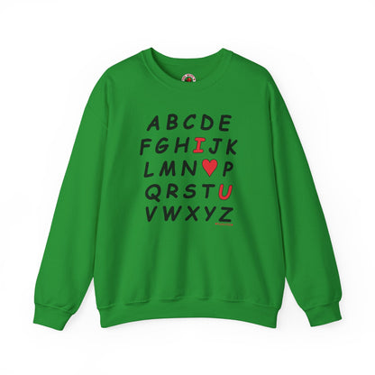 ABC I Love You Crewneck Sweatshirt The Devil's Pickle