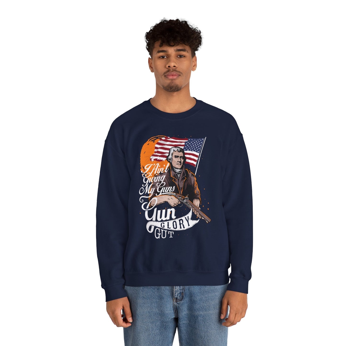 I Ain't Giving My Guns Crewneck Sweatshirt The Devil's Pickle