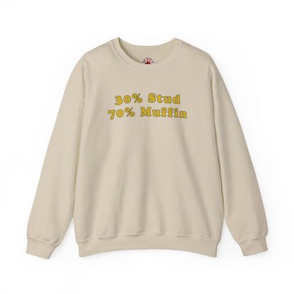 30% Stud 70% Muffin Crewneck Sweatshirt The Devil's Pickle