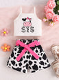 Children's Cow Print Tank Top & Shorts Set New Era Fashion LLc