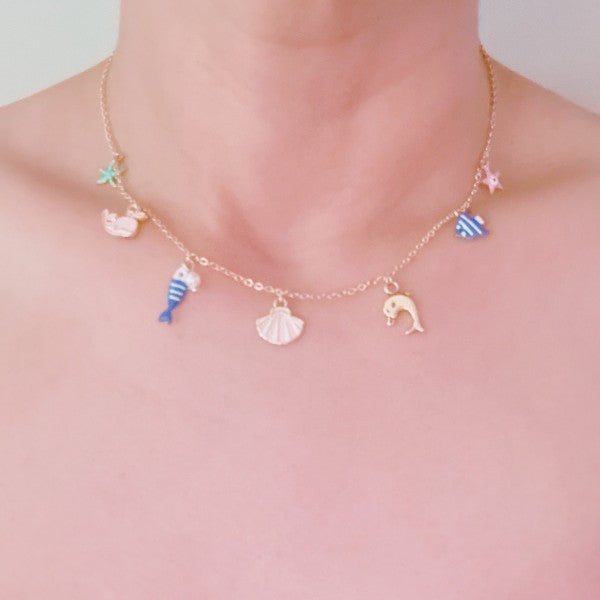 Ocean Friends Charm Necklace – Sea Life Vibes Shop Style & More | Fresh Looks, Everyday Deals & Free Shipping