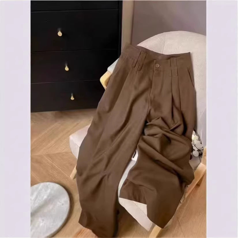 Women's Loose Flowing Straight-Leg Floor-Length Pants FitiqueFit