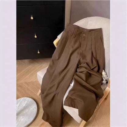Women's Loose Flowing Straight-Leg Floor-Length Pants FitiqueFit