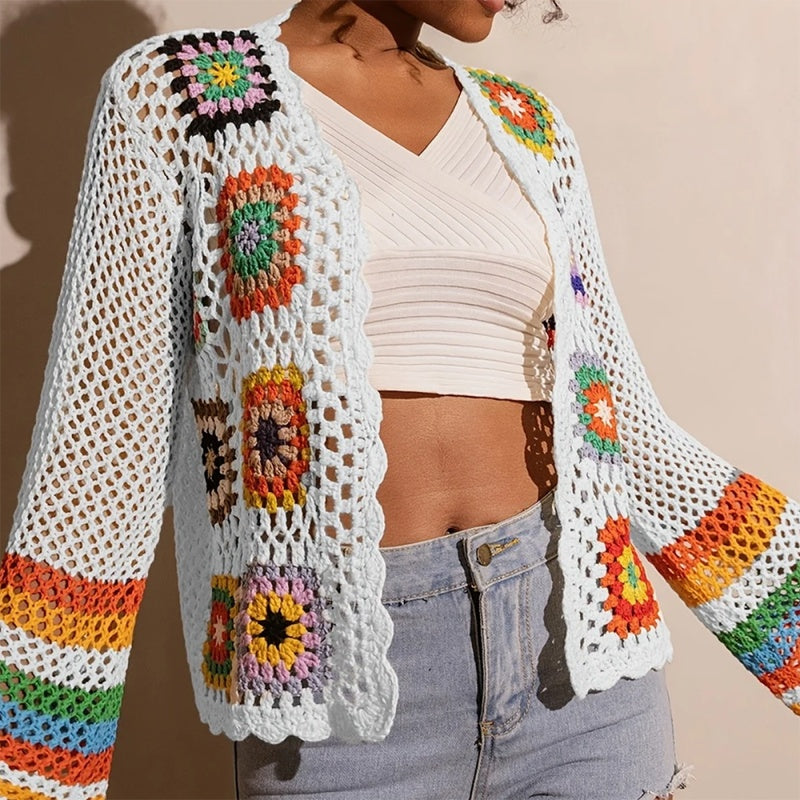 Women's Elegant Crochet Cardigan FitiqueFit