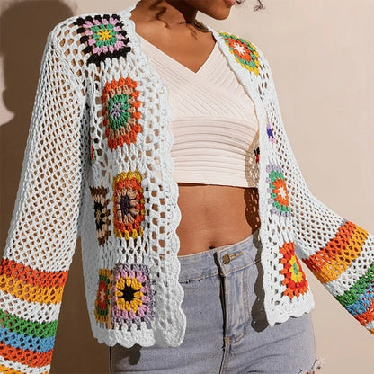 Women's Elegant Crochet Cardigan FitiqueFit