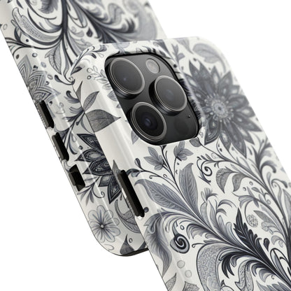 Floral Tough Phone Cases, Durable Phone Cover, Stylish Floral Design, Gift for Her, Trendy Tech Accessories, Birthday Present Grayceful LLC