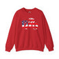 1776 American Flag Crewneck Sweatshirt The Devil's Pickle